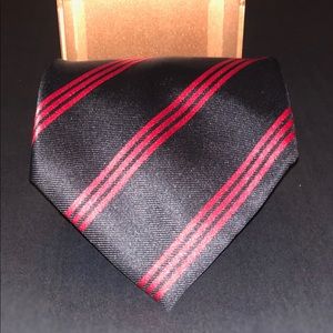 NWOT Ermenegildo Zegna Tie Black/Red